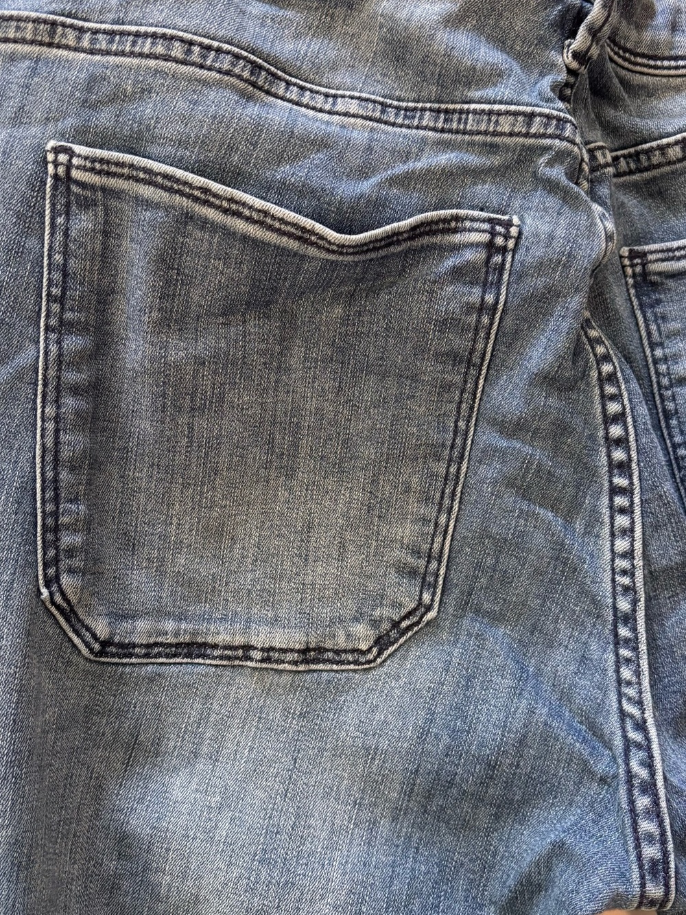 Women's Blue Flare Jeans - Stretch Wide Leg - Picture 7 of 7
